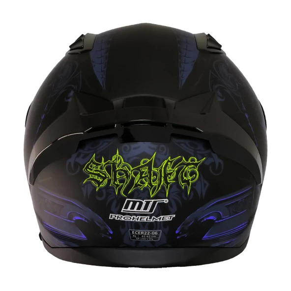 MTS M-201 SNAKE FULL FACE KASK MISION BLUE - Resim 3