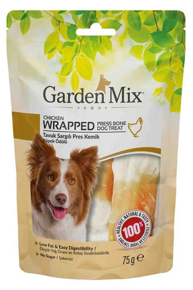 Gardenmix Sargılı Pres Kemik Köpek Ödül Maması 75gr ürün görseli 1