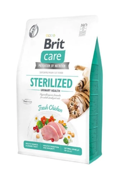 Brit Care Hypo-allergenic Urinary Tahılsız Tavuklu Kısırlaştırılmış Kedi Maması 7 Kg ürün görseli 1