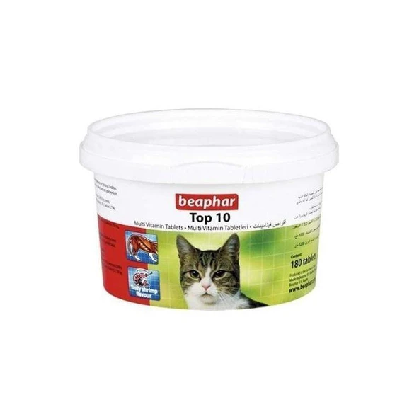 Beaphar 10 Vitaminli Kedi Vitamin Tableti (180 Tablet) ürün görseli 1