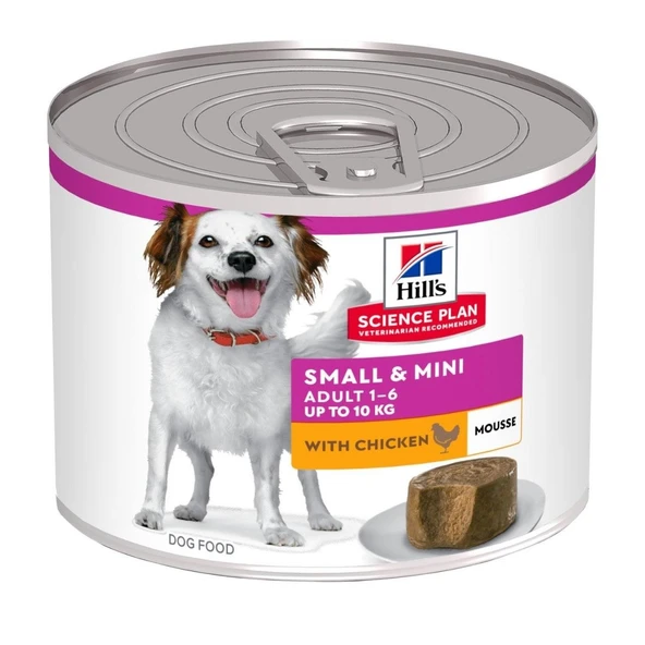 Hill's SP Küçük Irk Yetişkin Köpek Tavuk ve Hindili Püre 12x200gr ürün görseli 1