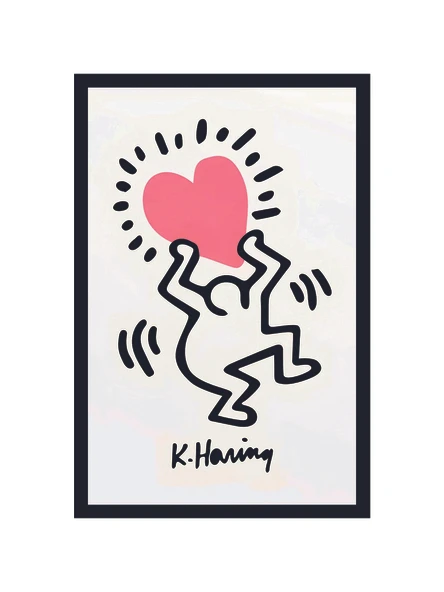 Keith Haring  Aşk Sevgi Birlik ve Umut Temalı Pop Art Hediye Kartı & Kartpostal  10x15 cm ürün görseli 1