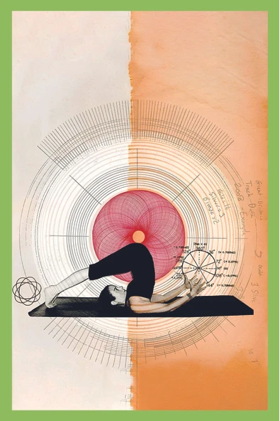 Hareket ve Denge  Yoga & Spor Konseptli Dekoratif Tasarım Hediye Not Kartlar  10x15 cm ürün görseli 1