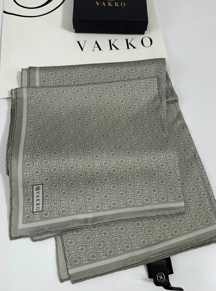 Vakko 90x90 Twill İpek Eşarp - 05470 - Resim 10