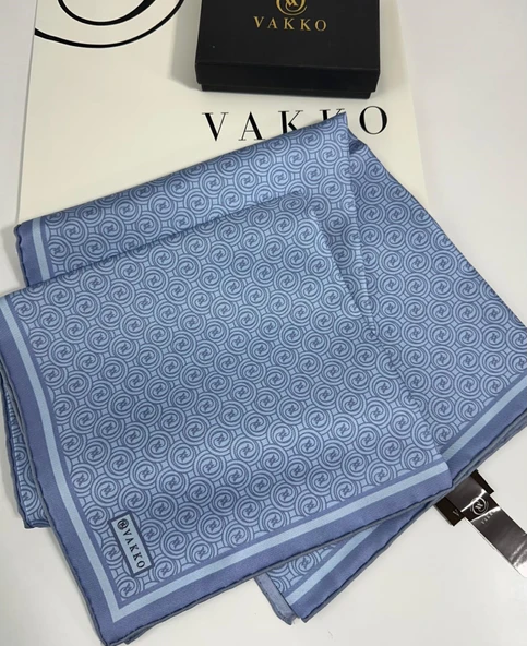Vakko 90x90 Twill İpek Eşarp - 05470 - Resim 2