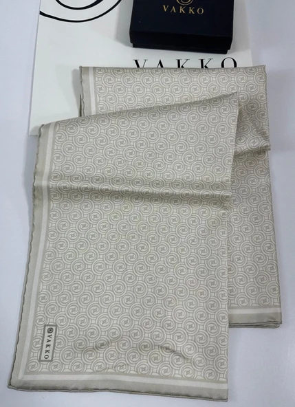 Vakko 90x90 Twill İpek Eşarp - 05470 - Resim 6