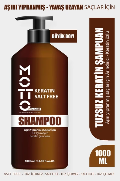 Motto Plus Professional Keratin - Tuzsuz Saç Bakım Şampuanı 1000ml ürün görseli 1