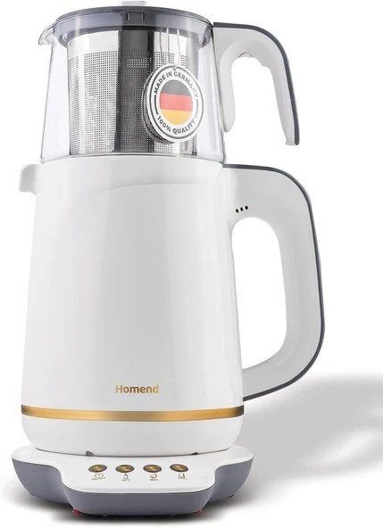 Homend Royaltea 1760H Konuşan Çay Makinesi Plastik Krem Gold