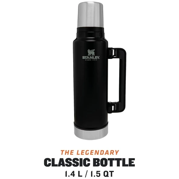 Stanley Legendary Classic Termos 1,4L Matte Black Matara - Resim 6