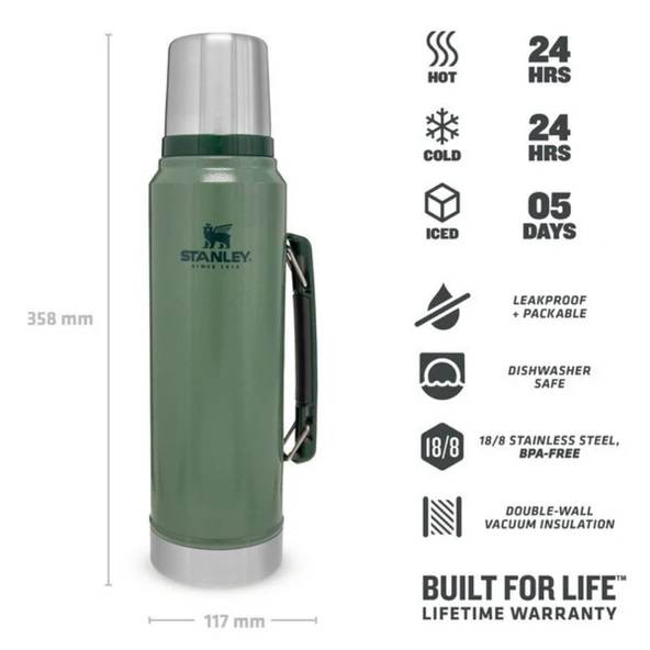 Stanley Classic Legendary Termos 1.0L Matara - Resim 2