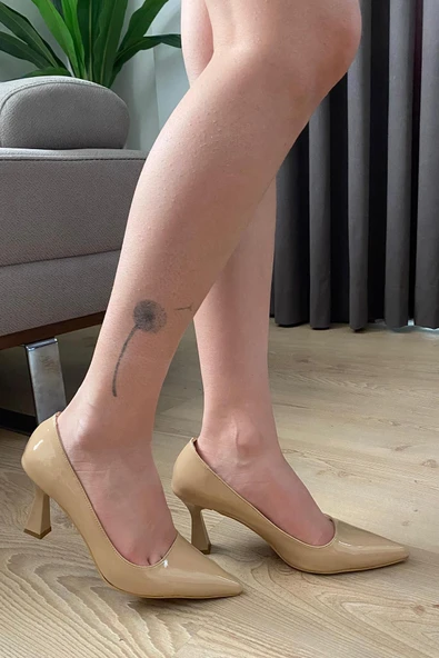 Kadın Samba Nud Rugan Stiletto - Resim 3