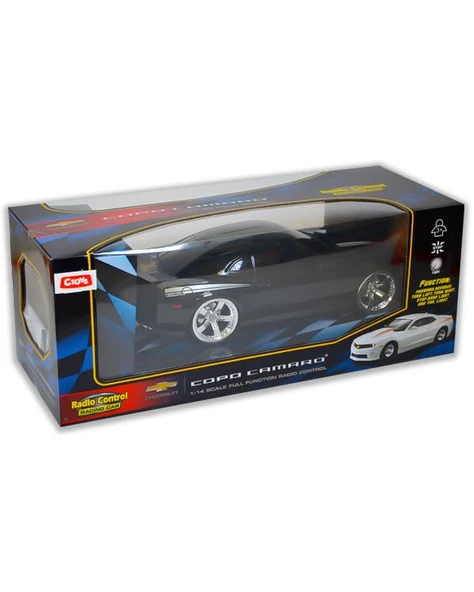 Ctoys 1:14 Ölçekli Chevrolet Copo Camaro Işıklı Uzaktan Kumandalı Araba Siyah 1402B ürün görseli 1