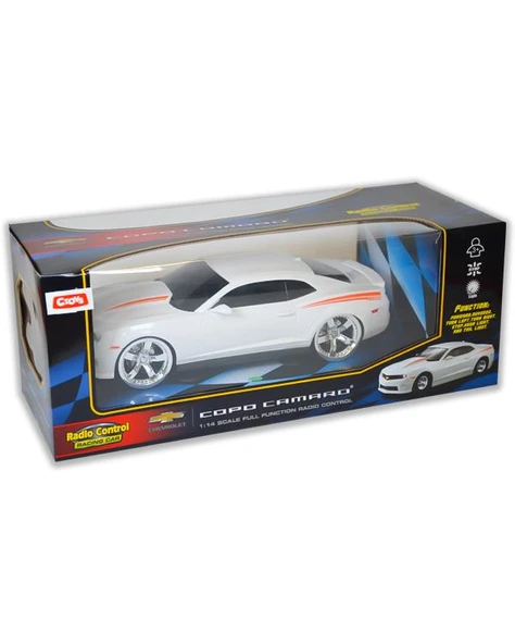 Ctoys 1:14 Ölçekli Chevrolet Copo Camaro Işıklı Uzaktan Kumandalı Araba Beyaz 1402B ürün görseli 1