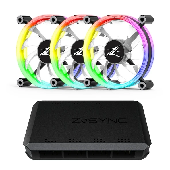 ZALMAN ZM-LF120A3 Premium 3 X 120mm LED Fan ürün görseli 1
