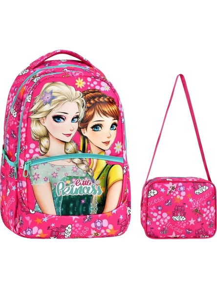 Little Princess Pembe İlkokul Sırt Çantası + Beslenme Çantası (2311)) ürün görseli 1