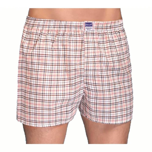 10 Adet Berrak Erkek Desenli Poplin Boxer Karışık Renk 1052 ürün görseli 1