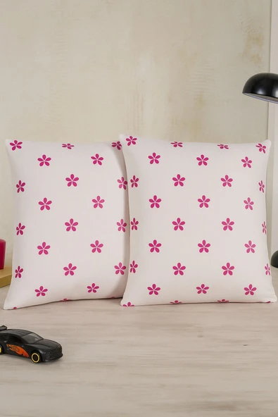LaLiva Çocuk Yastık Kılıfı - 50x70 cm ölçülerinde- 2 adet -Pembe ürün görseli 1