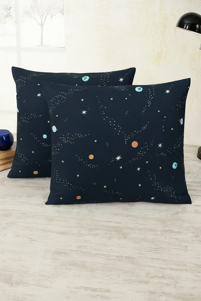 LaLiva Çocuk Yastık Kılıfı - 50x70 cm ölçülerinde- 2 adet -Lacivert ürün görseli 1