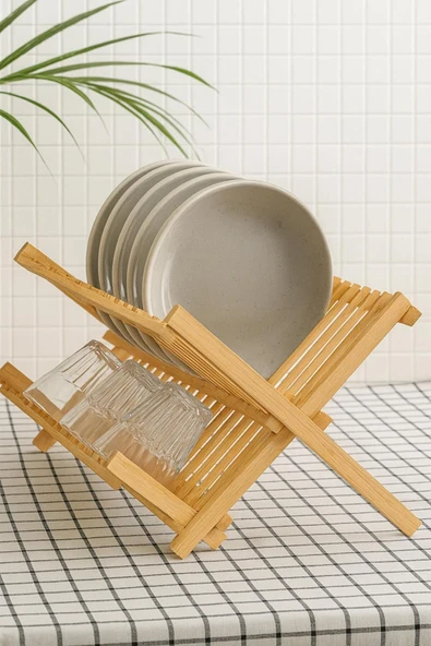 Bambu Tezgah Organizeri, Bambu Bulaşıklık ürün görseli 1