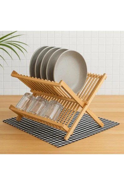 Bambu Tezgah Organizeri, Bambu Bulaşıklık - Resim 2