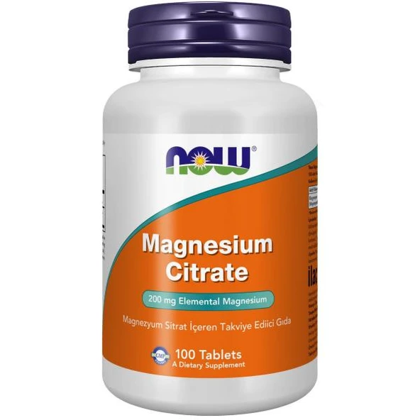 Now Magnesium Citrate 100 Tablet ürün görseli 1