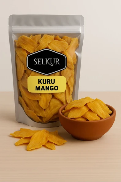 SELKUR  Kuru Mango (SIFIR ŞEKER-ZERO SUGAR) 50 gr ürün görseli 1