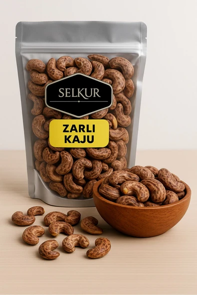 SELKUR  Kabuklu Zarlı Kaju 1KG (FIRINDA KAVRULMUŞ, YAĞSIZ, TUZLU) ürün görseli 1