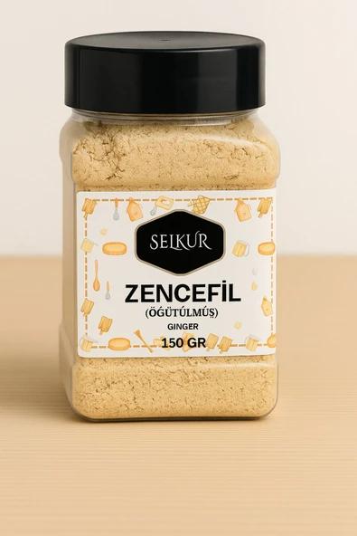 SELKUR  Toz Zencefil 150gr(ÖĞÜTÜLMÜŞ) ürün görseli 1