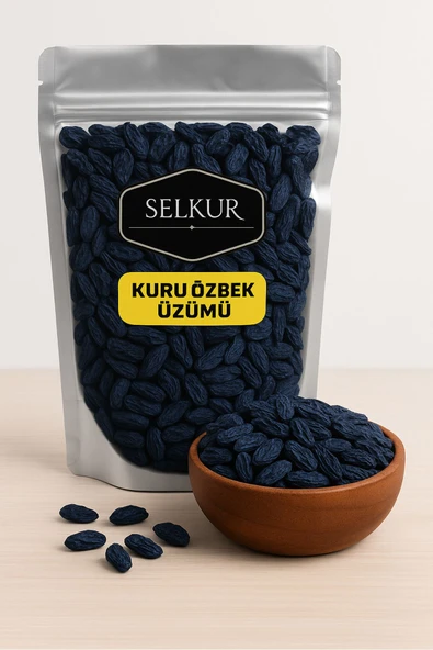 SELKUR  Kuru Üzüm 1KG (Özbek Üzümü-Çekirdeksiz) ürün görseli 1