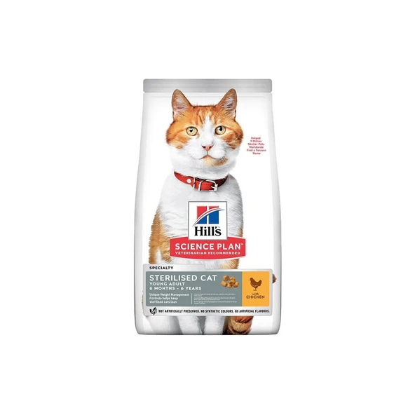 Young Sterilised Tavuklu Kısırlaştırılmış Kedi Maması 10 kg ürün görseli 1