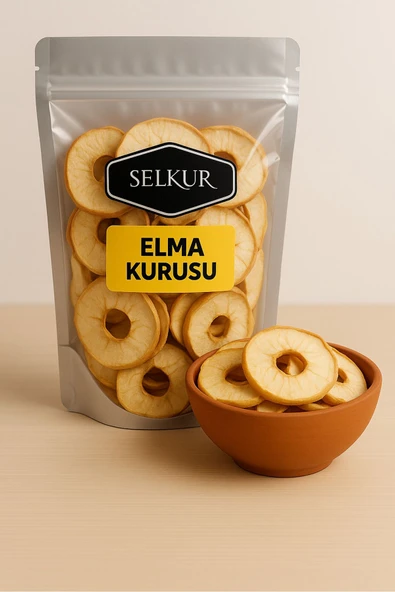SELKUR  Kuru Elma 100GR-ŞEKERSİZ- ürün görseli 1