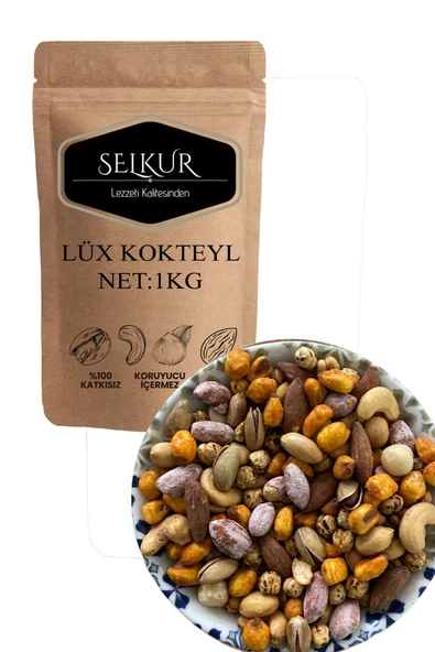 SELKUR  Karışık Kuruyemiş 1KG A sınıf(KAJU-BADEM-ANTEP-FINDIK- TUZLU FISTIK-LEBLEBİ-SOSLU MISIR) ürün görseli 1