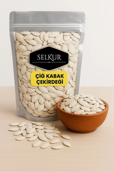 SELKUR  Çiğ Kabak Çekirdeği 1kg Nevşehir-özel Ürün ürün görseli 1