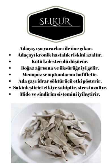 SELKUR  Ada Çayı 50GR - Resim 4