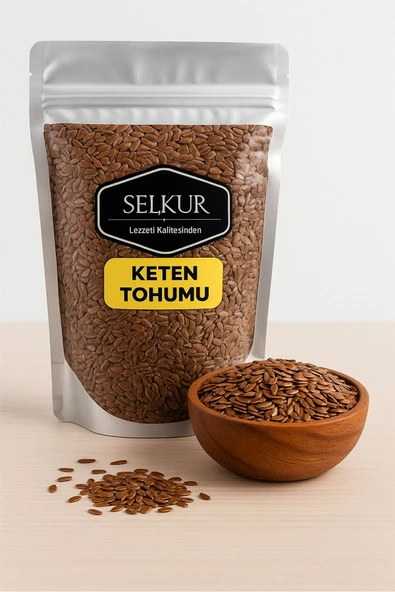 SELKUR  Keten Tohumu 1kg (tane, Elenmiş, Katkısız ) ürün görseli 1