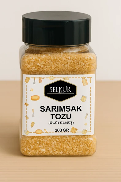 SELKUR  Sarımsak Granül 200gr -yerli Ürün-organik & Lezzetli Ince Kıyım ürün görseli 1