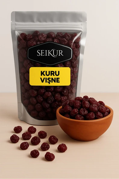 SELKUR  Kuru Vişne 500GR 1.KALİTE (ÇEKİRDEKSİZ) ürün görseli 1