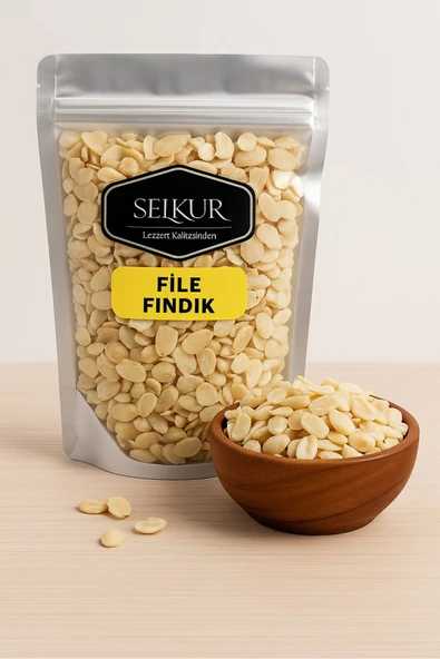SELKUR  File Fındık 200gr %100 Taze & Lezzetli Dilimlenmiş Fındık ürün görseli 1