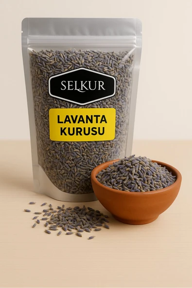 SELKUR  Lavanta Kurusu 100gr (DOĞAL,BOYASIZ) ürün görseli 1
