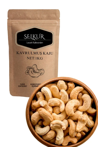 SELKUR  Kavrulmuş Kaju 1kg(DOYPACK AMBALAJ KAVRULMUŞ VE TUZLU) ürün görseli 1