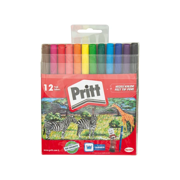 Pritt Keçeli Kalem 12 Renk 1687976 8961 8978 ürün görseli 1