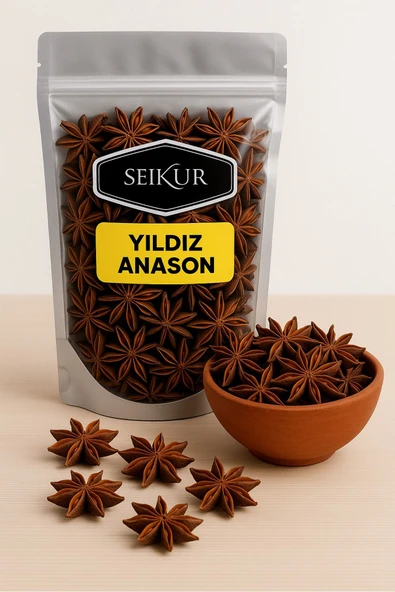 SELKUR  Yıldız Anason 100gr Star Anise Whole ürün görseli 1