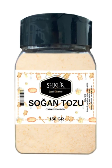 SELKUR  Soğan Tozu 150gr Organik & Lezzetli ürün görseli 1