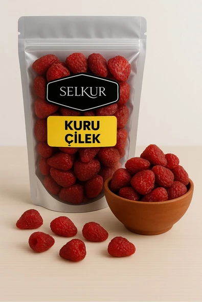 SELKUR  Kuru Çilek 200gr 1.kalite Tane ürün görseli 1