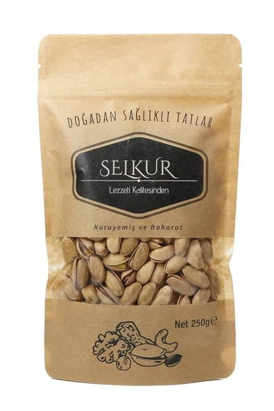 SELKUR  Antep Fıstığı 250gr(kilitli Ambalajda Kavrulmuş) ürün görseli 1