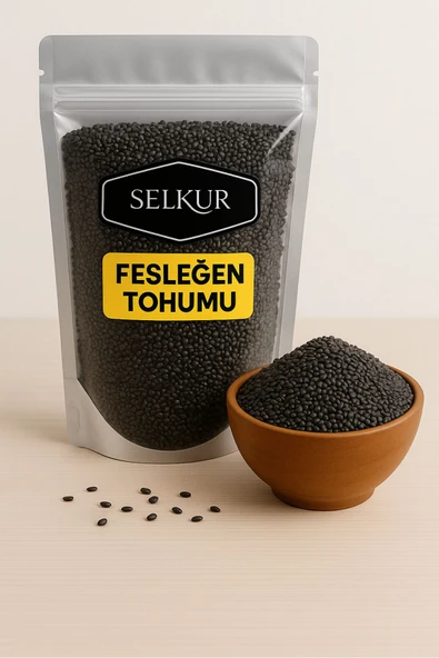 SELKUR  Fesleğen Tohumu(YENİLEBİLİR) 1kg ürün görseli 1
