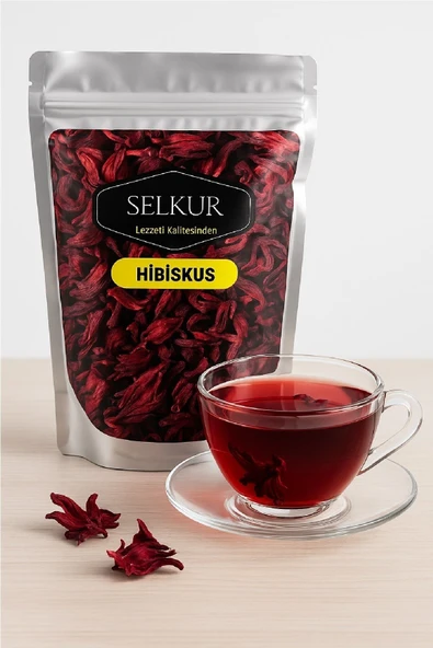SELKUR  Hibiskus Çayı 100gr Çiçek Hibiskus ürün görseli 1