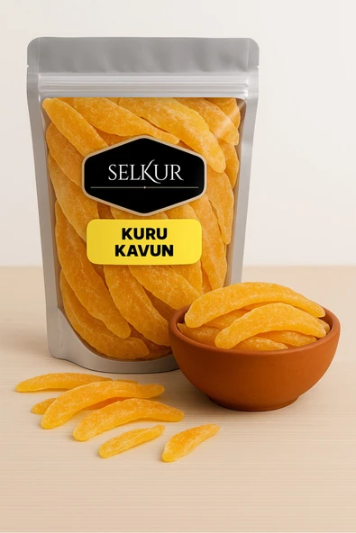 SELKUR  Kuru Kavun 500GR 1.KALİTE(DİLİMLENMİŞ) ürün görseli 1