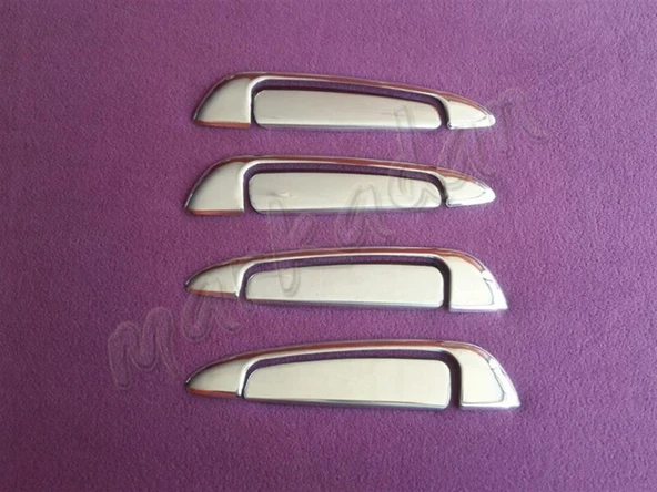WOC Chrome Fiat Grande Punto Krom Kapı Kolu 2006-2017 4 Kapı 8 Parça Paslanmaz Çelik ürün görseli 1