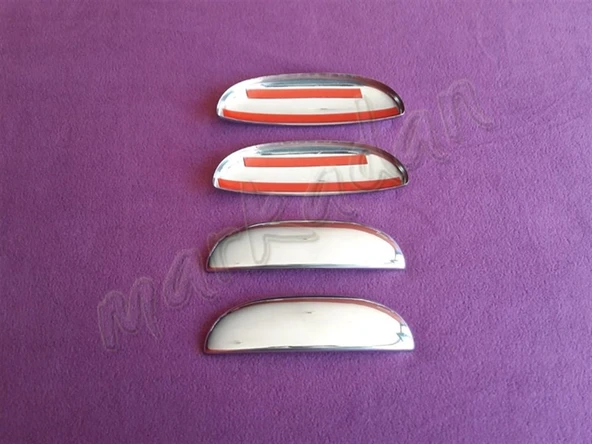 WOC Chrome Fiat Palio Krom Kapı Kolu 1998-2011 4 Kapı Paslanmaz Çelik - Resim 2